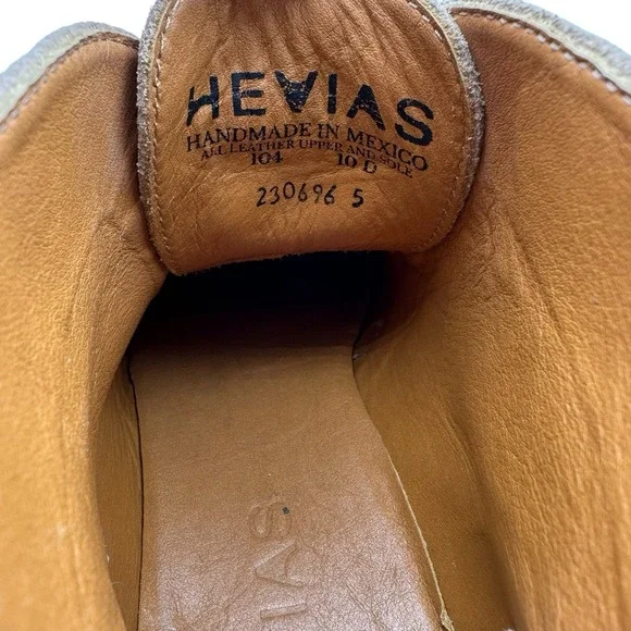 Men's 10 D - Hevias The Wanderer Beige Suede Leather Ankle Boots Desert Chukka